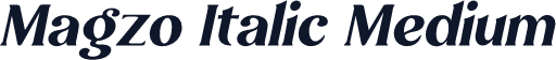 Magzo Italic Medium