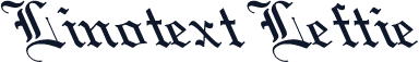 Linotext Leftie