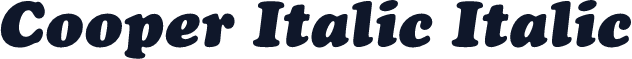 Cooper Italic Italic