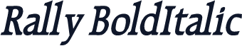 Rally BoldItalic