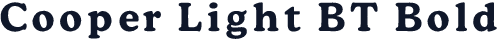 Cooper Light BT Bold