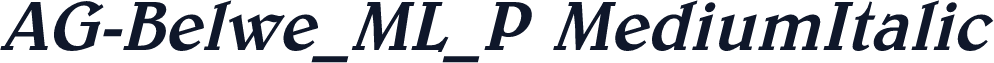 AG-Belwe_ML_P MediumItalic