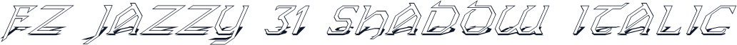 FZ JAZZY 31 SHADOW ITALIC