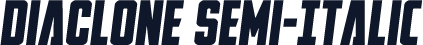 DiaClone Semi-Italic