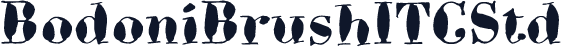 BodoniBrushITCStd