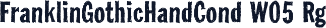 FranklinGothicHandCond W05 Rg