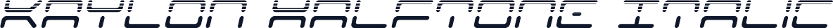 Kaylon Halftone Italic
