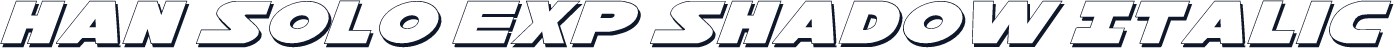 Han Solo Exp Shadow Italic