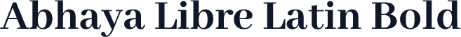 Abhaya Libre Latin Bold