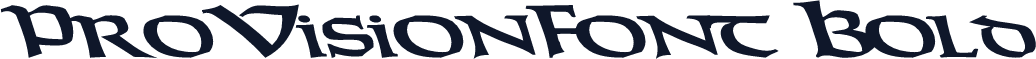 ProVisionFont Bold