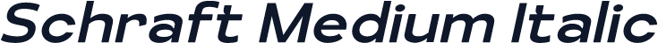 Schraft Medium Italic
