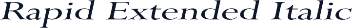 Rapid Extended Italic