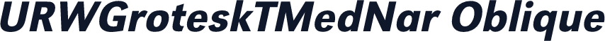 URWGroteskTMedNar Oblique