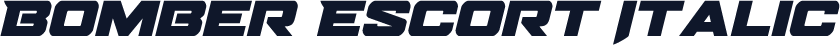 Bomber Escort Italic