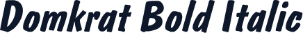 Domkrat Bold Italic