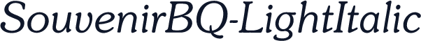 SouvenirBQ-LightItalic