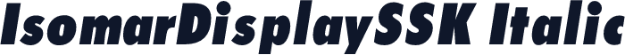 IsomarDisplaySSK Italic