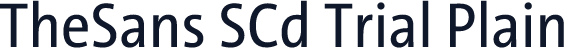 TheSans SCd Trial Plain
