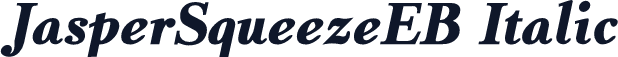 JasperSqueezeEB Italic