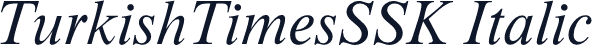 TurkishTimesSSK Italic