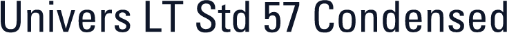 Univers LT Std 57 Condensed