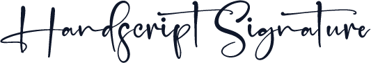 Handscript Signature