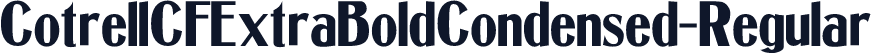 CotrellCFExtraBoldCondensed-Regular