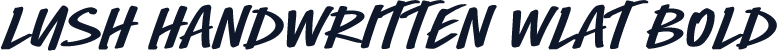 Lush Handwritten WLat Bold