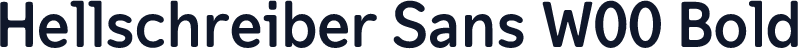 Hellschreiber Sans W00 Bold