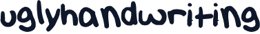 uglyhandwriting