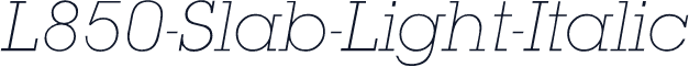 L850-Slab-Light-Italic