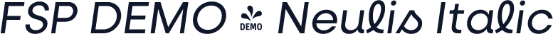 FSP DEMO - Neulis Italic