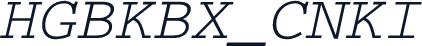 HGBKBX_CNKI