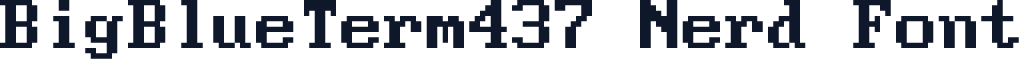 BigBlueTerm437 Nerd Font