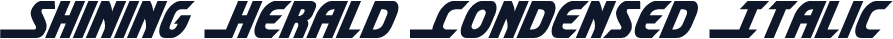 Shining Herald Condensed Italic