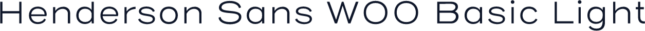 Henderson Sans W00 Basic Light