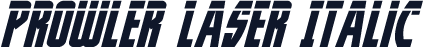 Prowler Laser Italic