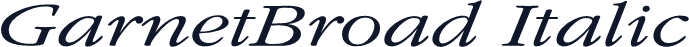 GarnetBroad Italic