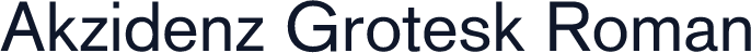 Akzidenz Grotesk Roman