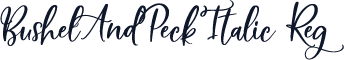 BushelAndPeckItalic Reg