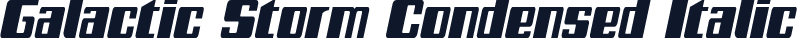 Galactic Storm Condensed Italic