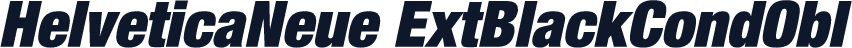 HelveticaNeue ExtBlackCondObl