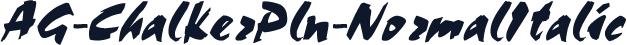 AG-ChalkerPln-NormalItalic
