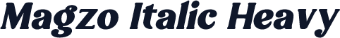 Magzo Italic Heavy