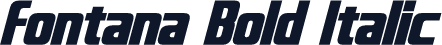 Fontana Bold Italic