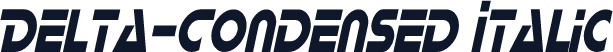 Delta-Condensed Italic