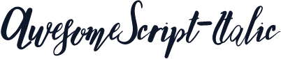 AwesomeScript-Italic