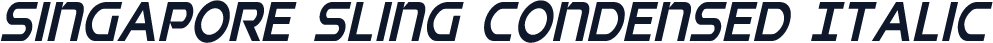 Singapore Sling Condensed Italic