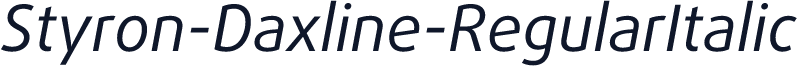 Styron-Daxline-RegularItalic
