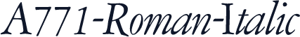 A771-Roman-Italic